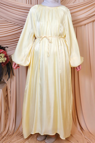 Organza Kleid mit Ballonärmel