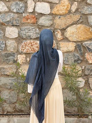 ORGANIC TOUCH Viskose Hijab | Navy