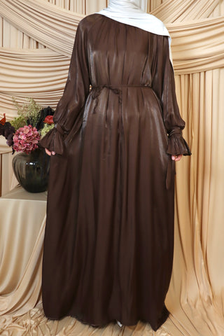 Organza Kleid mit Rüschenärmel