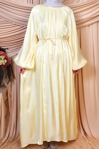 Organza Kleid mit Ballonärmel