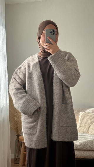 Oversized-Cardigan | Mocha
