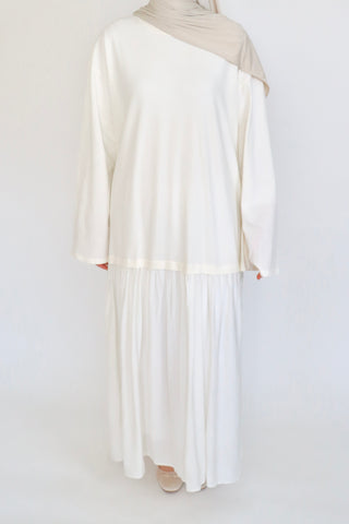 Fließendes Maxikleid in Weiß