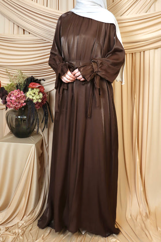 Organza Kleid mit Rüschenärmel