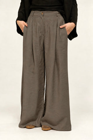Wide Leg Stoffhose