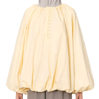 Oversize Ballonbluse | Gelb