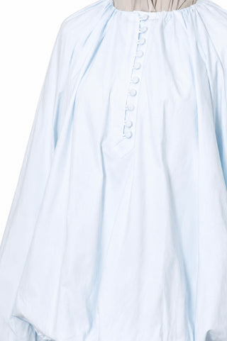 Oversize Ballonbluse | Blau