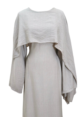Kleid mit integriertem Schal