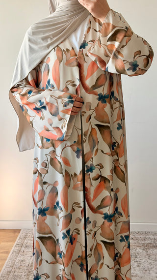 Florale offene Abaya