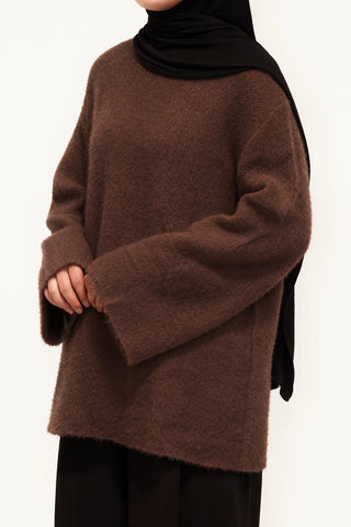 Soft Knit Strickpullover | Braun