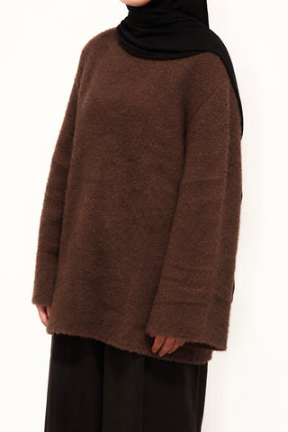 Soft Knit Strickpullover | Braun