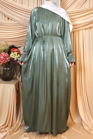 Organza Kleid mit Rüschenärmel