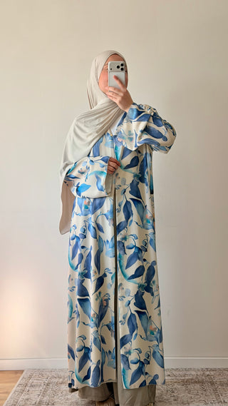 Florale offene Abaya