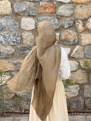 ORGANIC TOUCH Viskose Hijab | Khaki