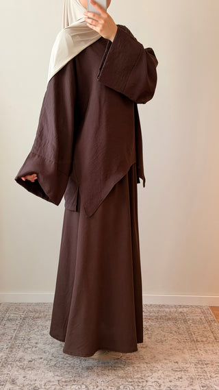 Zweiteiler mit Oversize-Oberteil und Rock