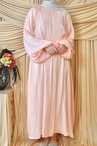 Organza Kleid mit Ballonärmel