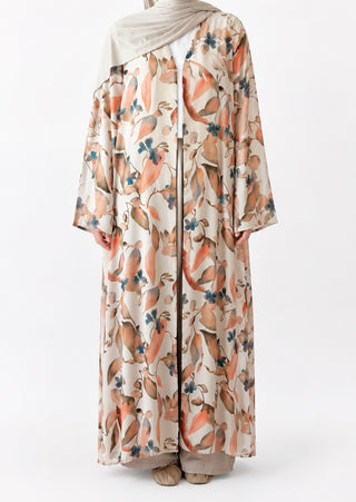 Florale offene Abaya