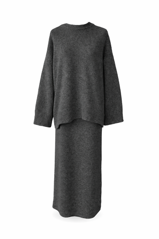 Strick Zweiteiler | Grau